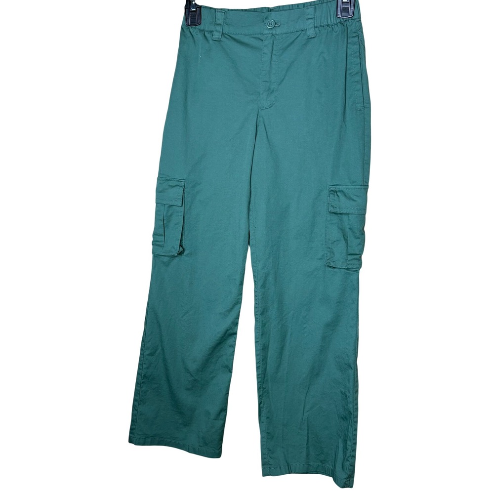 Magellan Outdoors Kids Classic Fit Cargo Pants Green Size M 8-10 Cotton Blend